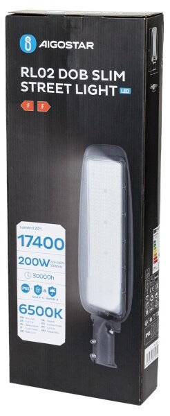 Aigostar - Lampione stradale LED SLIM/200W/230V 6500K IP65