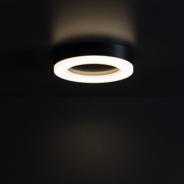 Kanlux 31490 - Plafoniera LED da esterno TURA LED/15W/230V 4000K IP65 nero