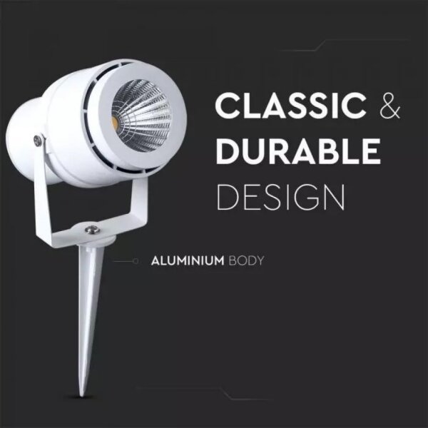 Lampada LED da esterno LED/12W/100-240V IP65 bianco - vetro verde