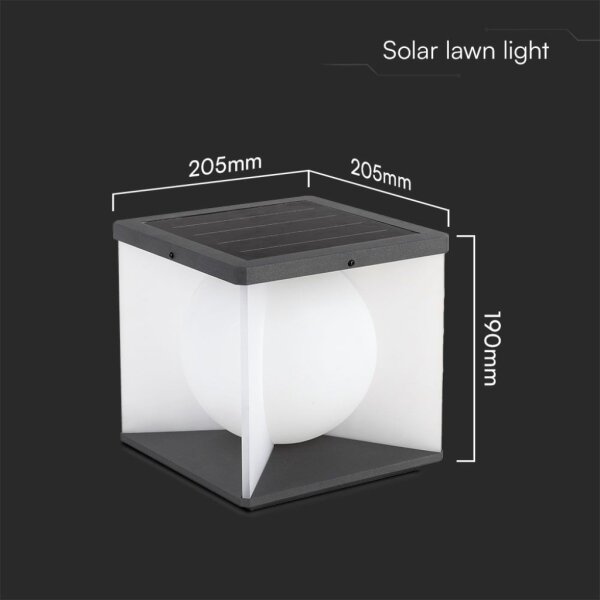 Applique a LED solare LED/3W/3,7V IP65 3000K