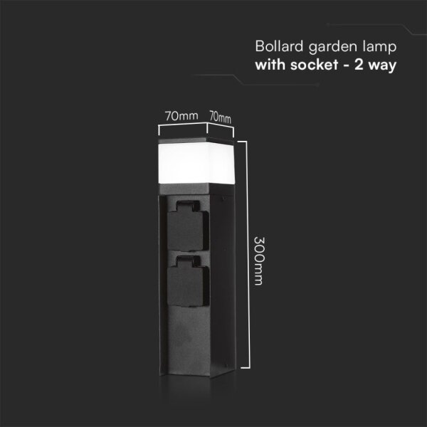 Lampada esterna con 2 prese 1xG9/11W/230V IP44