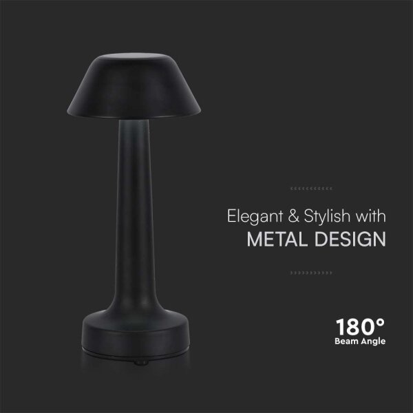 LED Lampada da tavolo ricaricabile dimmerabile LED/1W/5V 3000-6000K nero