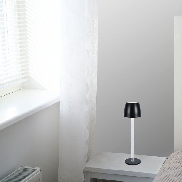 LED Lampada da tavolo ricaricabile dimmerabile LED/3W/5V 3000K nero