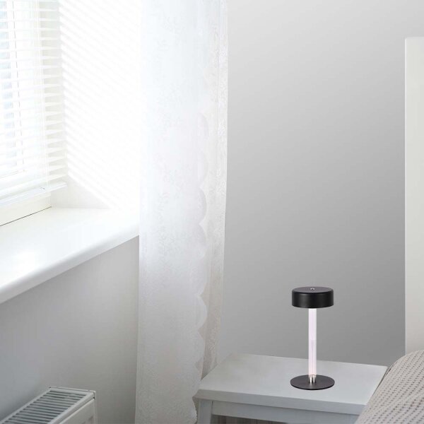 LED Lampada da tavolo ricaricabile dimmerabile LED/3W/5V 3000-6000K nero
