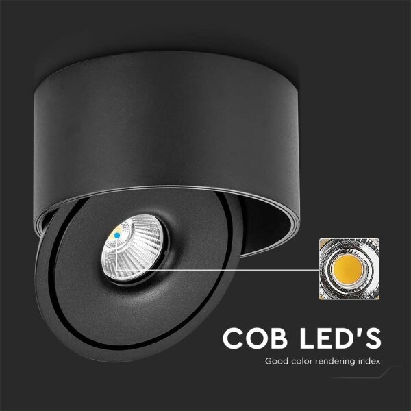 Faretto LED LED/20W/230V 3000/4000/6400K nero