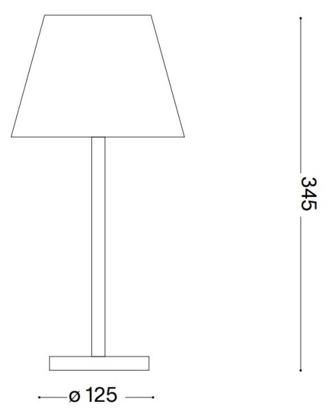 Ideal Lux - Lampada LED dimmerabile touch LOLITA LED/2,8W/5V IP54 marrone