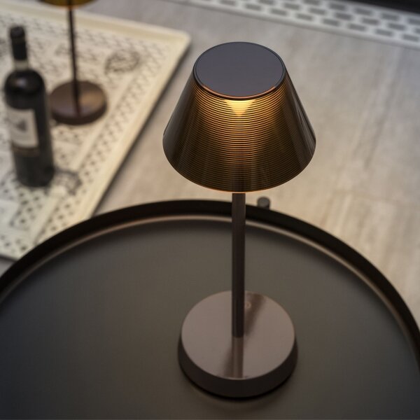 Ideal Lux - Lampada LED dimmerabile touch LOLITA LED/2,8W/5V IP54 marrone