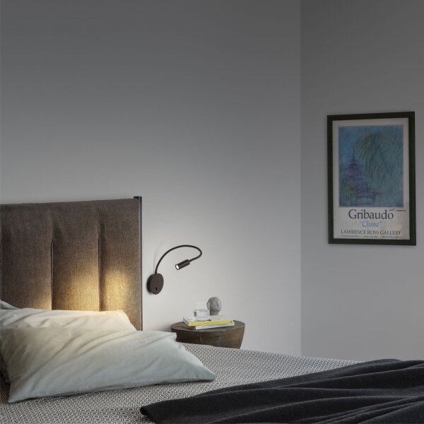 Ideal Lux - LED Lampada flessibile piccola FOCUS LED/3,5W/230V nera