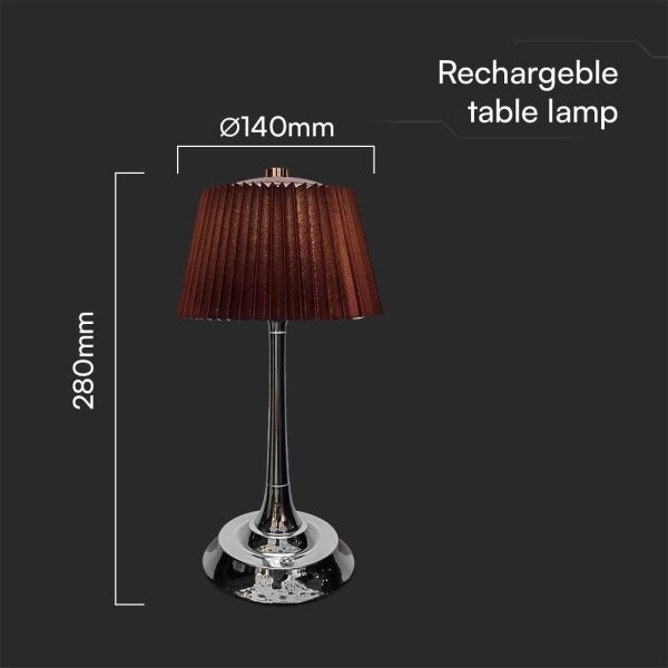 LED Lampada da tavolo ricaricabile dimmerabile LED/1,5W/5V 3000-6000K 1800 mAh marrone