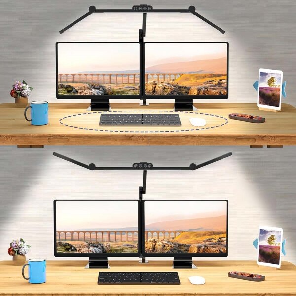 Lampada da tavolo LED dimmerabile con funzione Touch LED/24W/230V 3000-6500K CRI 92 nero