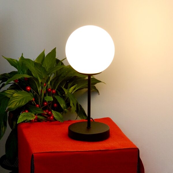 Lampada da tavolo MOON 1xE27/15W/230V nero