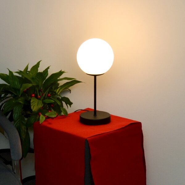 Lampada da tavolo MOON 1xE27/15W/230V nero