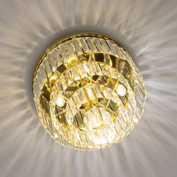 Brilagi - Plafoniera LED in cristallo MOZART 5xE14/40W/230V dorata