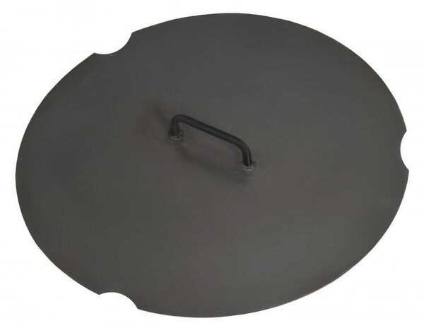 Coperchio in Acciaio Naturale da 62 cm per Braciere - Artigianale di Alta Qualit�, Prodotto in Europa