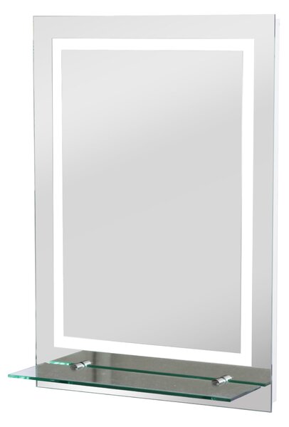 Specchio da Bagno con LED e Mensola in Vetro 70x50 cm – acquista su  Giordano Shop