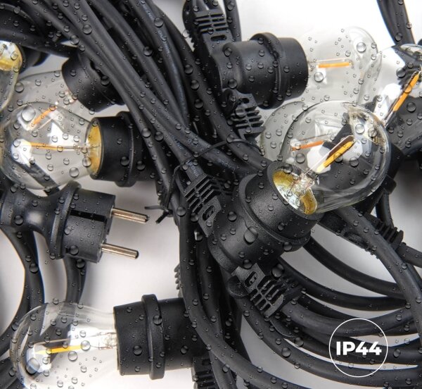 Da esterno catena decorativa MIMOSA 10xE27/1,3W/230V IP44 10 m