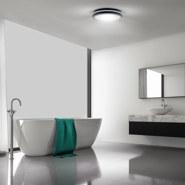 Solight WO821- Luce LED dimmerabile LED/36W/40W/44W/230V 3000/4000/6500K IP65 nero