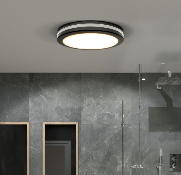 Solight WO821- Luce LED dimmerabile LED/36W/40W/44W/230V 3000/4000/6500K IP65 nero
