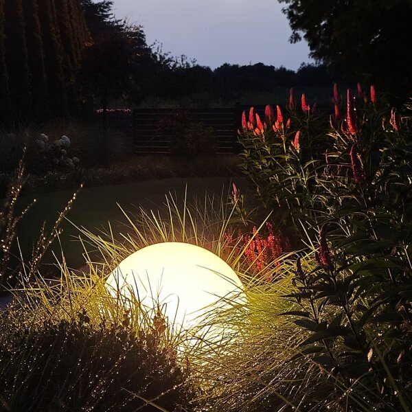 Lampada LED da esterno GLOBO 1xE27/9W/230V diametro 30 cm IP44