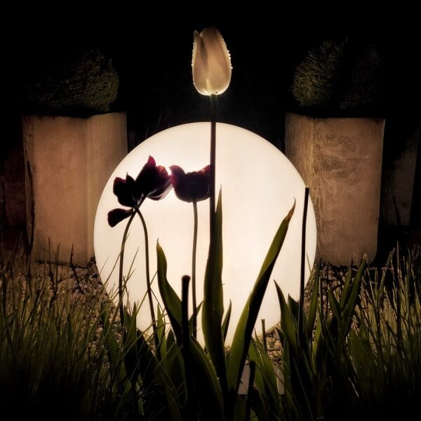 Lampada LED da esterno GLOBO 1xE27/9W/230V diametro 30 cm IP44