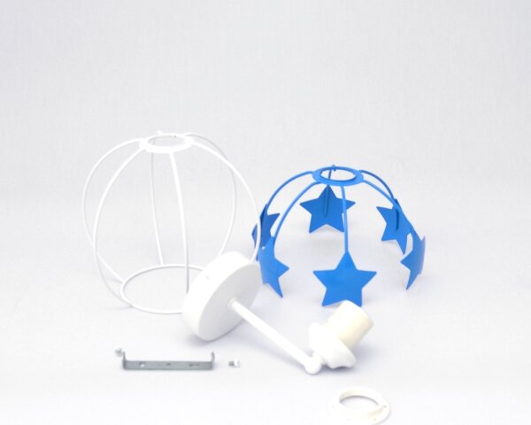 Applique per bambini STARS 1xE27/15W/230V blu/bianco