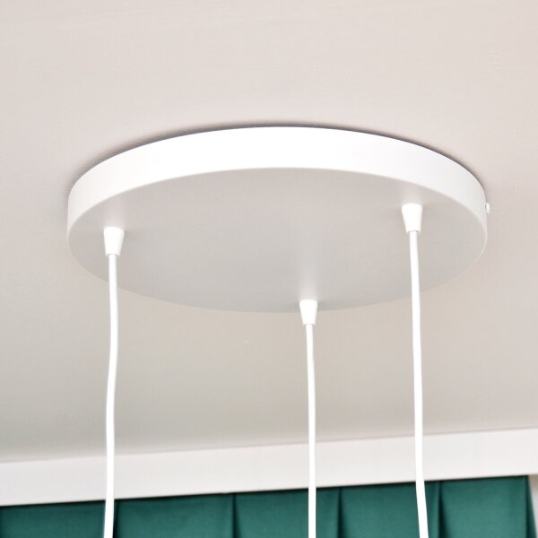 Lampadario a sospensione per bambini STARS 3xE27/15W/230V verde/bianco
