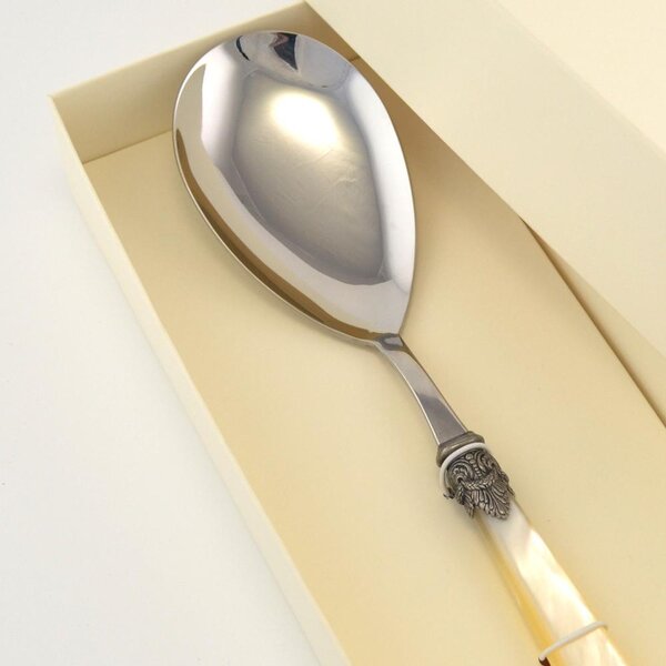 Confezione Pala Risotto NAPOLEON manicatura in acrilico con ghiera lunghezza 268 mm composizione in scatolata bomboniera serigrafata
