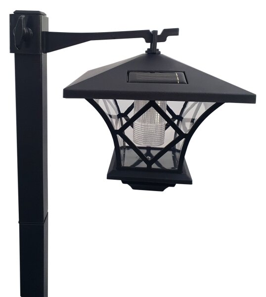 Lampada solare LED 3in1 3V LED/1,2V 200mAh IP44 nera