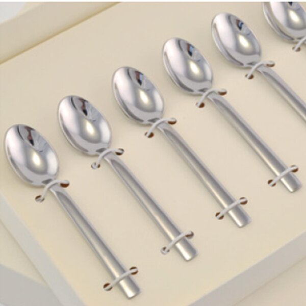 Cucchiaino espresso e moka CHEF in acciaio inox 18/10 lucido spessore 2 mm in Confezione Bomboniera