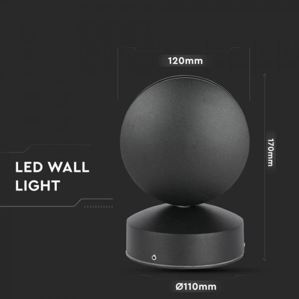 Applique a LED da esterno LED/7W/230V 4000K IP65 nero