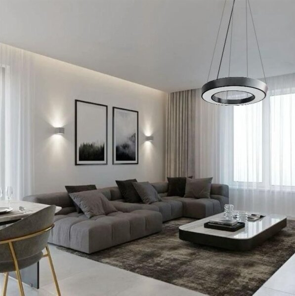 Lampadario LED a sospensione con filo LED/40W/230V 4000K diametro 80 cm