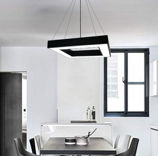 Lampadario LED a sospensione con filo LED/55W/230V 4000K 80x80 cm