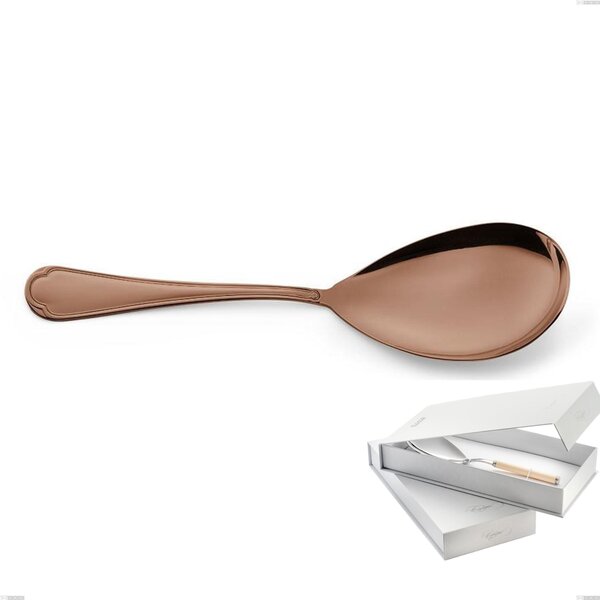 Confezione a libro 1 pezzo pala riso Domus Chocolate, Acciaio 18/10, spessore 3 mm