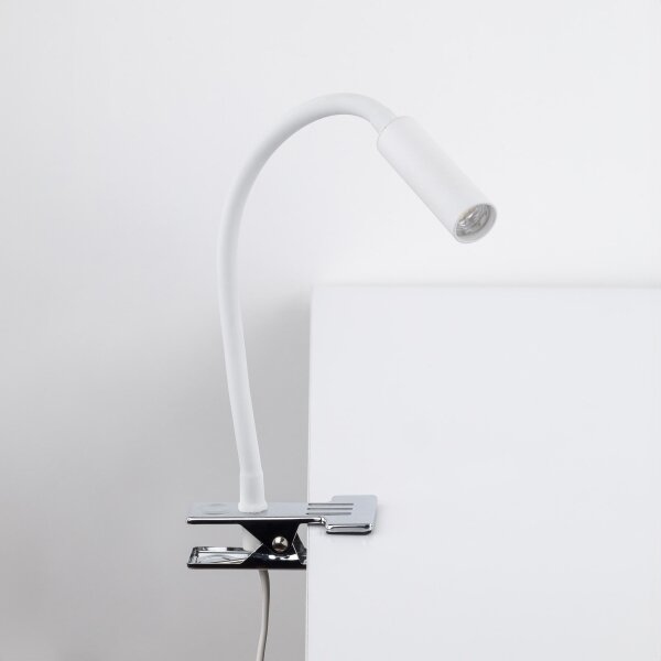 Lampada con morsetto LAGOS 1xG9/3W/230V bianco