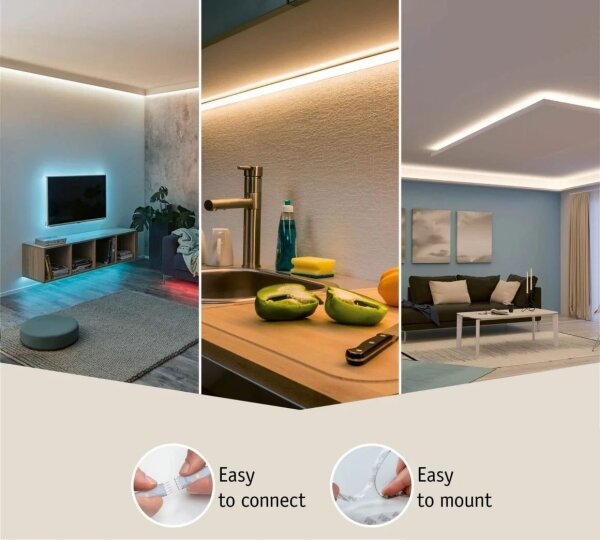 Paulmann 70668 - LED/9W IP44 Striscia da bagno dimmerabile MAXLED 1,5m 2700K 230V