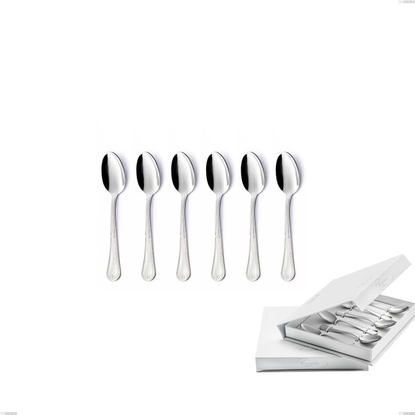 Confezione a libro 6 pezzi cucchiaino moka Firenze, Acciaio inox 18.10 (Aisi304) , spessore 2.5 mm