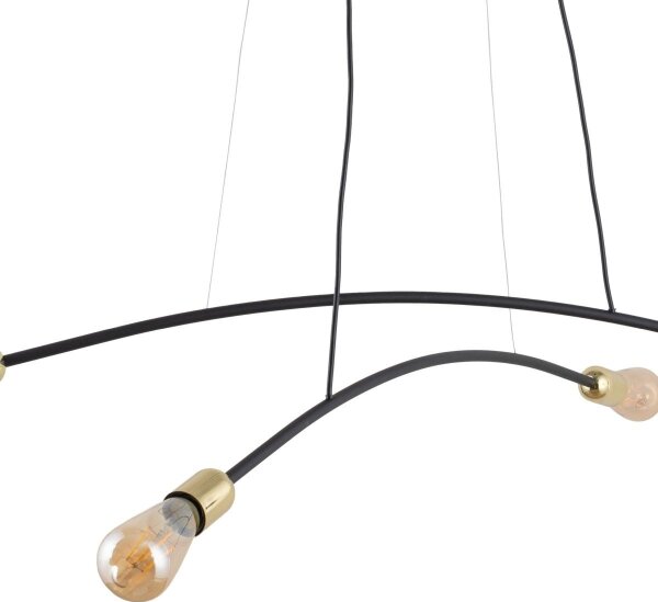 Lampadario a sospensione con filo HELIX 4xE27/15W/230V