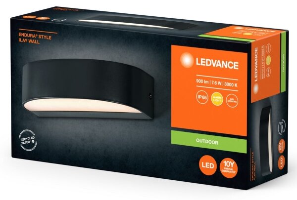 Ledvance - Applique a LED da esterno ENDURA STYLE ILAY 2xLED/3,8W/230V IP65