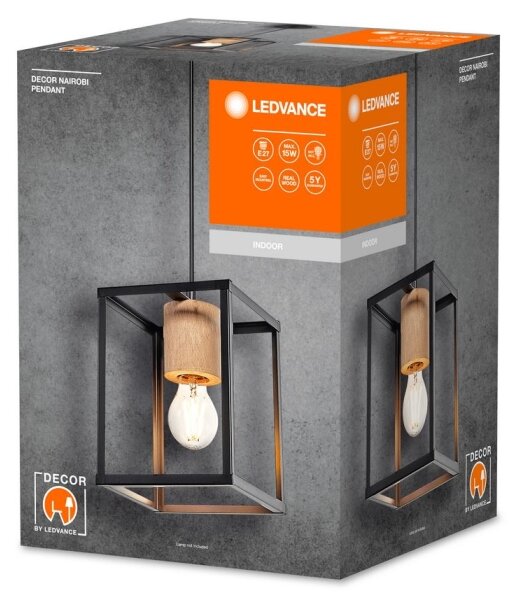 Ledvance - Lampadario a sospensione con filo DECOR NAIROBI 1xE27/15W/230V