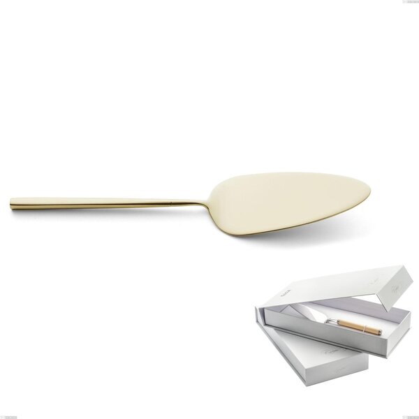 Confezione a libro 1 pezzo pala torta Kyoto Sabbiato Champagne, Acciaio inox (Aisi 304) inox sabbiato