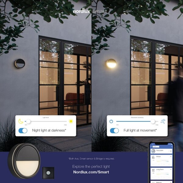 Nordlux -LED Applique da esterno dimmerabile AVA SMART LED/9,5W/230V IP54