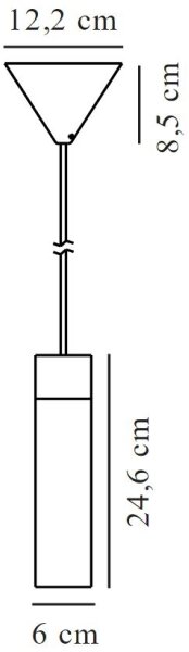 Nordlux - Lampadario a sospensione con filo TILO 1xGU10/15W/230V nero
