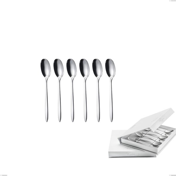 Confezione a libro 6 pezzi cucchiaino moka live, Acciaio inox (Aisi 304) lucido