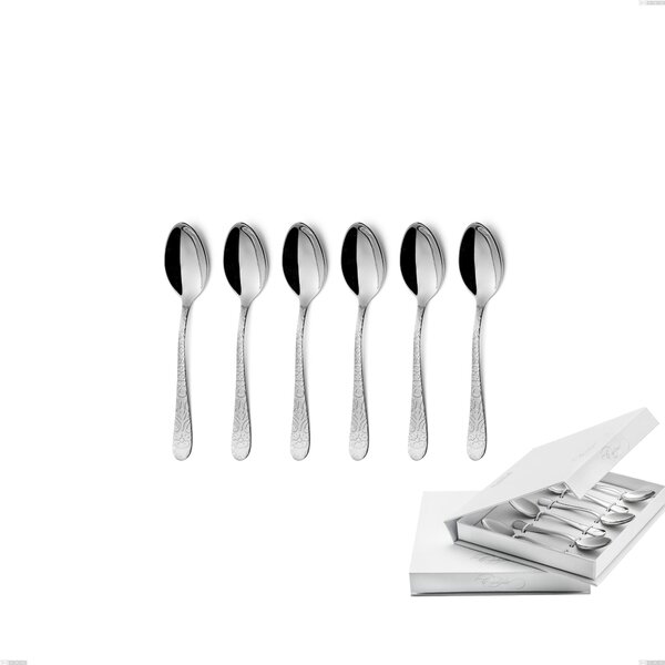 Confezione a libro 6 pezzi cucchiaino moka Portofino, Acciaio inox (Aisi 304) inox lucido