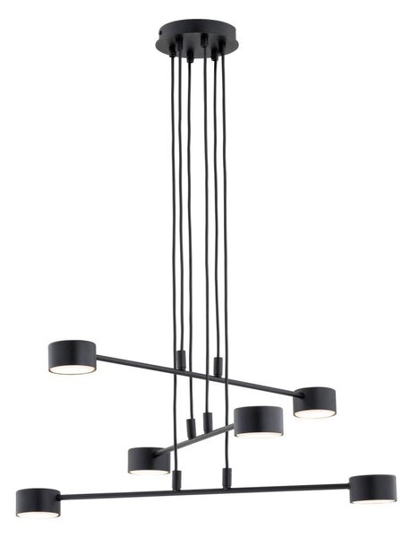 Lampadario a sospensione con filo MODUS 6xGX53/10W/230V nero