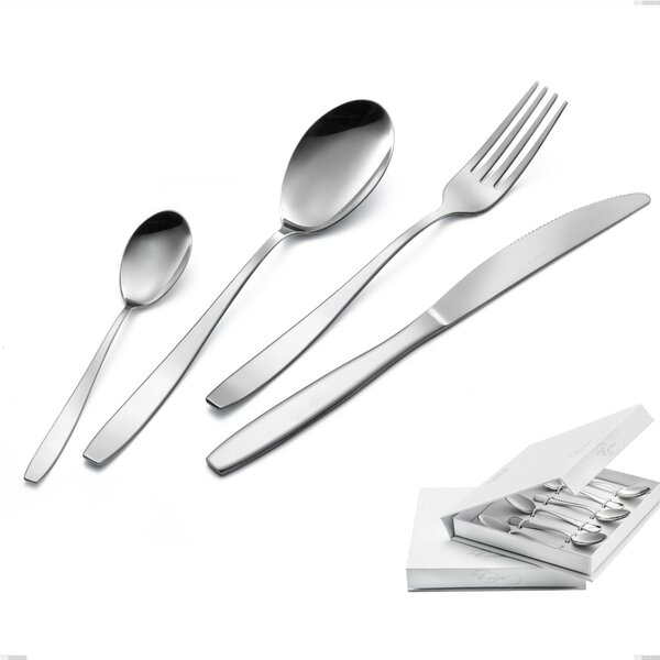 Confezione a libro 6 pezzi cucchiaino moka Wind, Acciaio 18/0 Acciaio 18/0 Nichel Free, spessore 2 mm mm