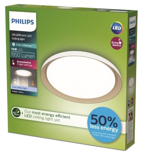 Philips - Plafoniera LED dimmerabile PEBBLO LED/10W/230V 4000K bianco