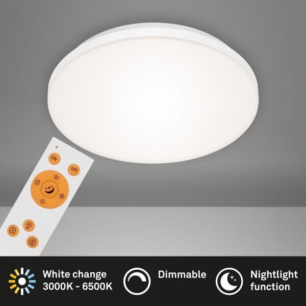 Briloner 7377-016 - Plafoniera LED dimmerabile LED/12W/230V 3000-6500K