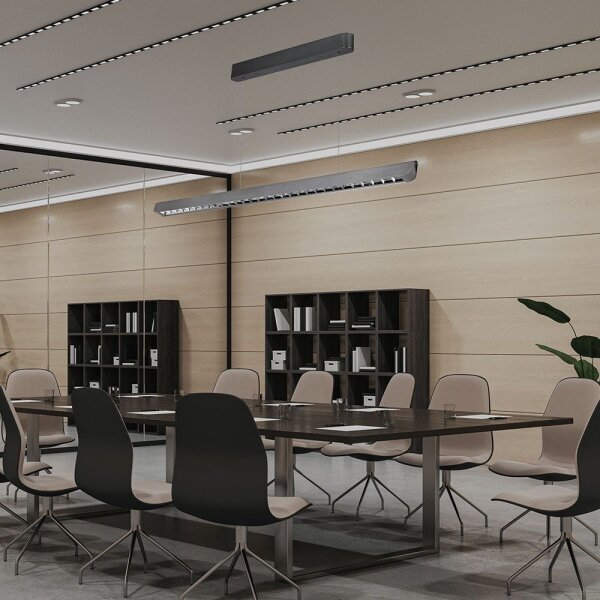 Lampadario LED su cavo LED/36W/230V 3000/4000/6400K antracite
