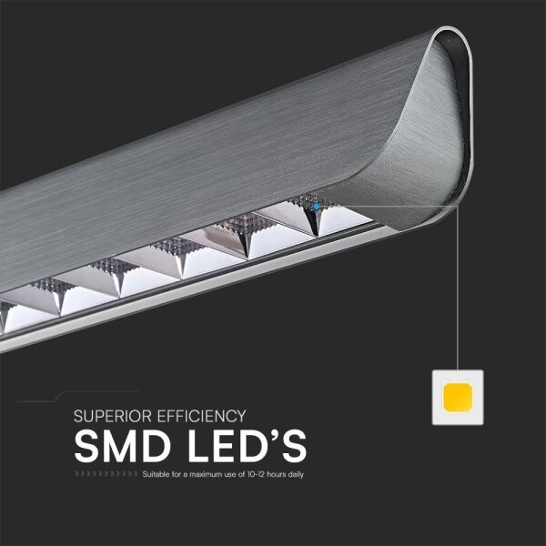 Lampadario LED su cavo LED/36W/230V 3000/4000/6400K antracite